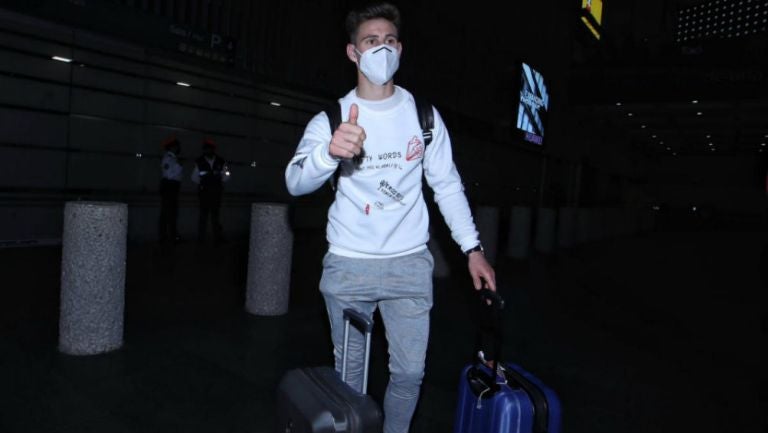 Facundo Waller llegando a la CDMX