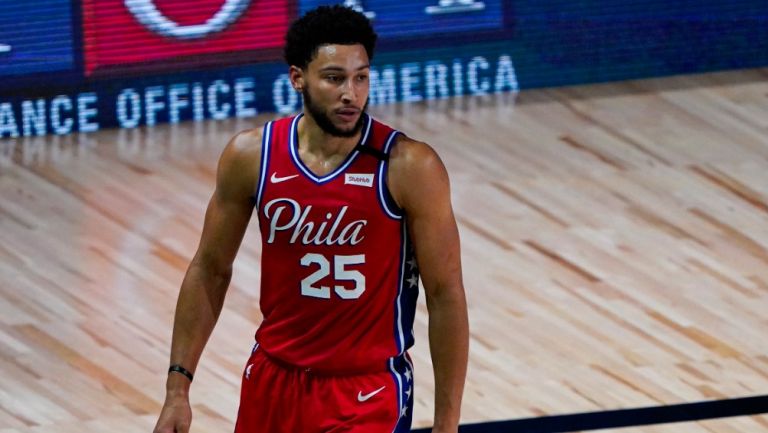 Simmons, durante un juego de los 76ers