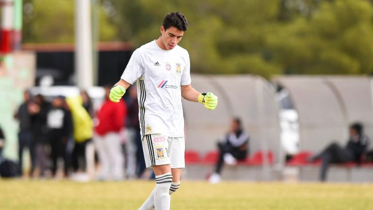 Carlos Galindo durante un partido con Tigres Sub 20