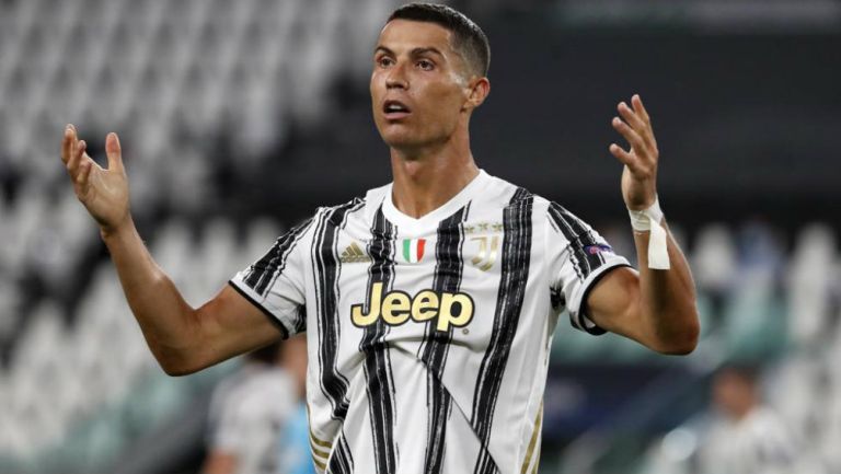 Cristiano Ronaldo en partido con la Juventus