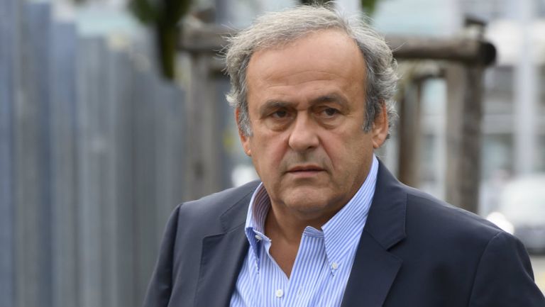 Platini previo a su visita a un juzgado