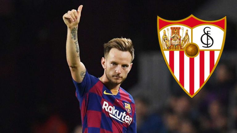 Ivan Rakitic durante un duelo con el Barcelona en LaLiga 