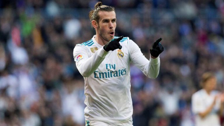 Gareth Bale celebra un gol con el Real Madrid 