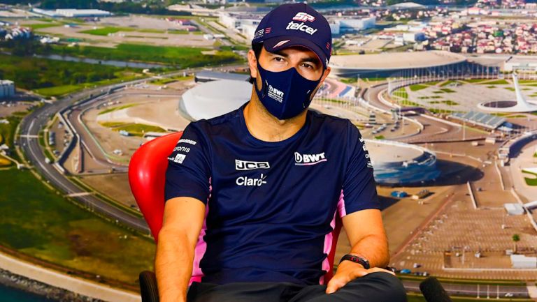 Checo Pérez, en conferencia de prensa