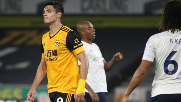 Raúl Jiménez en lamento con el Wolverhampton