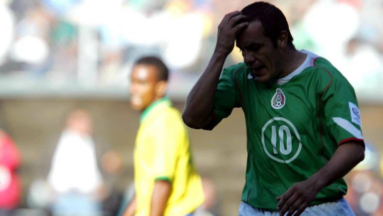 Cuauhtémoc Blanco en lamento con el Tri