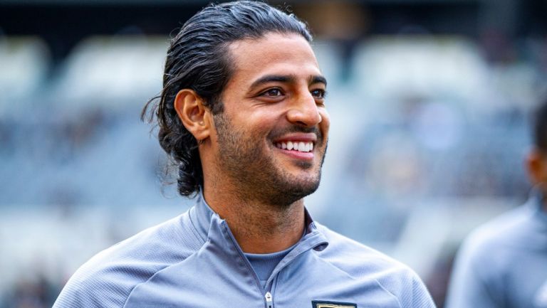 Carlos Vela durante un partido con LAFC