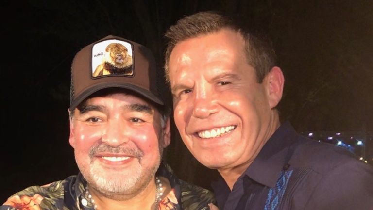 JC Chávez junto a Diego Maradona