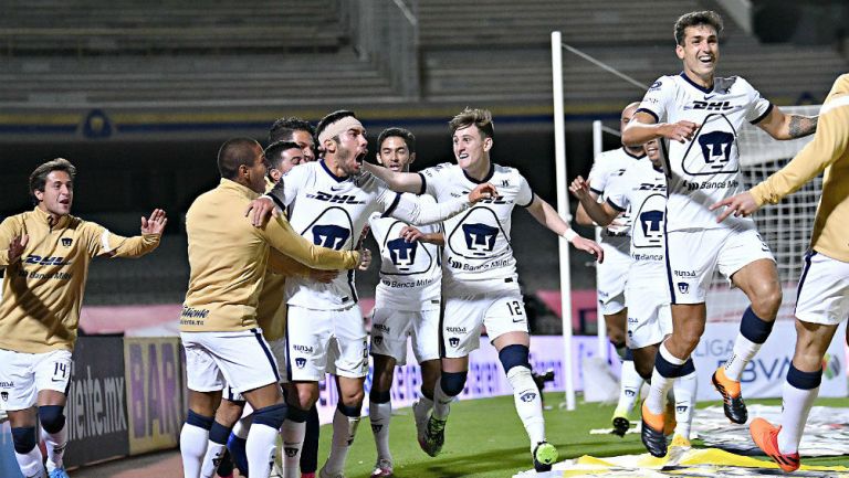 Pumas celebrando el pase a la Final