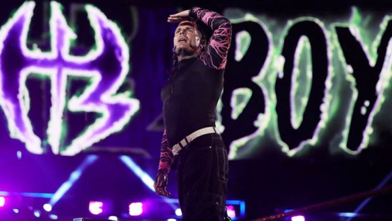 Jeff Hardy en una lucha de la WWE