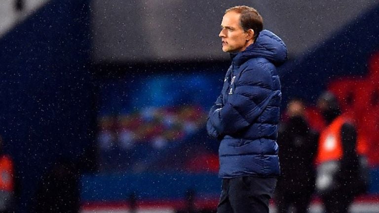 Thomas Tuchel durante un duelo del PSG 