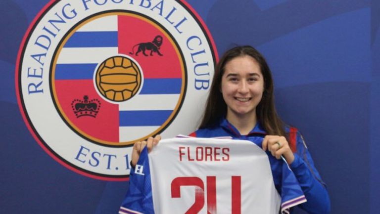 Silvana Flores, en su presentación con el Reading FC Women