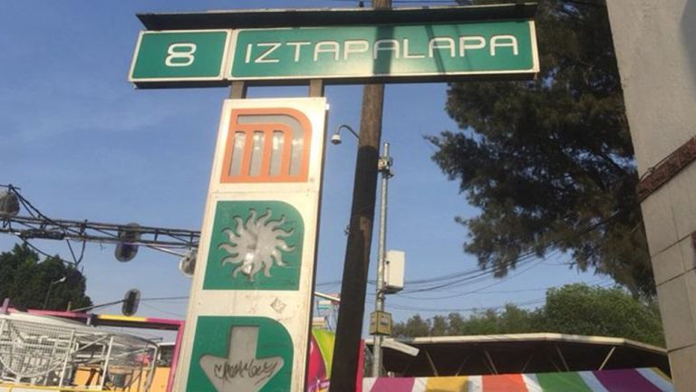 Estación Iztapalapa en el metro de la CDMX