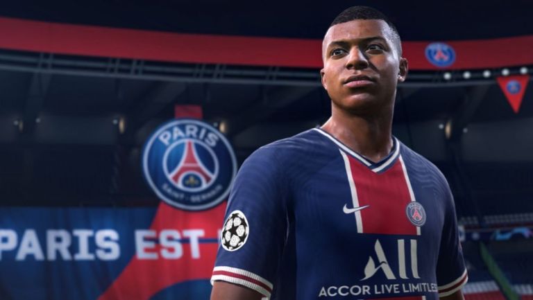 Kylian Mbappé en el juego FIFA 21