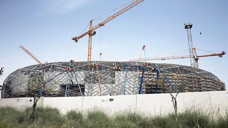 Estadio para el Mundial de Qatar 2022, en construcción 