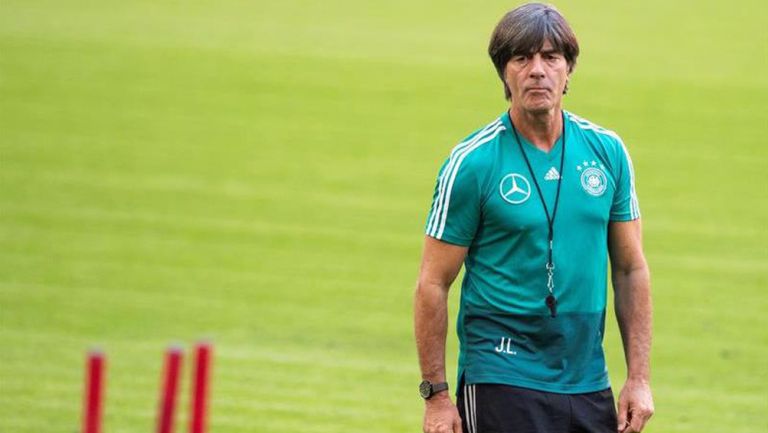 Joachim Löw durante una sesión con Alemania 