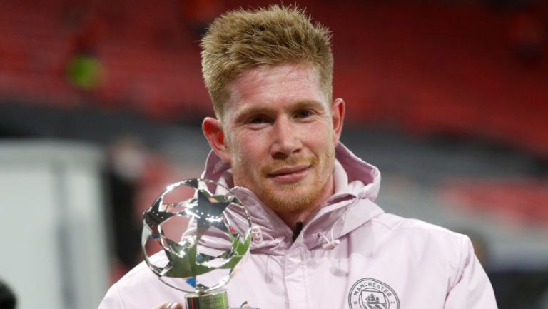 Kevin De Bruyne tras un partido de Champions League con el Manchester City