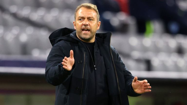 Hansi Flick, entrenador del Bayern Munich, durante partido