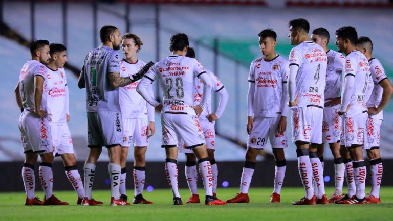 Xolos durante partido 