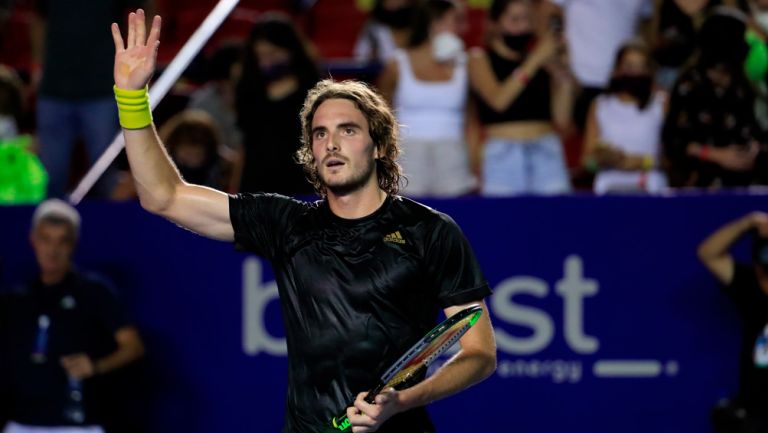 Stefanos Tsitsipas tras acceder a la final del Abierto Mexicano 