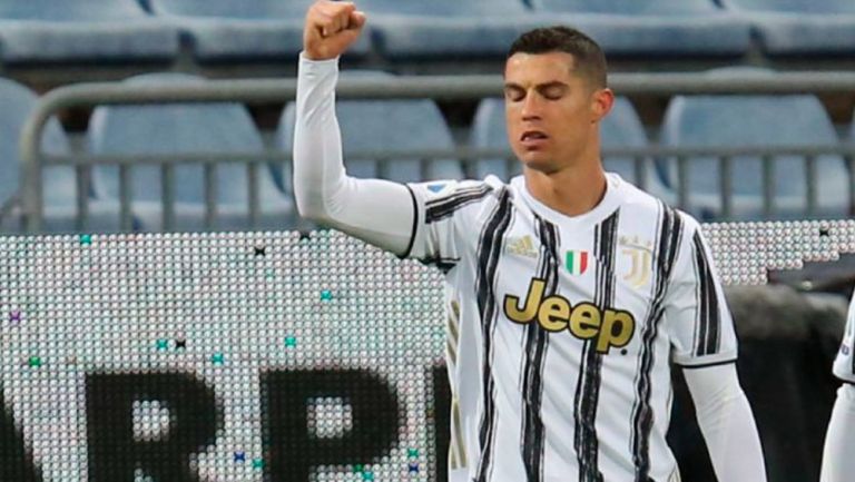 Cristiano Ronaldo en juego con la Juventus