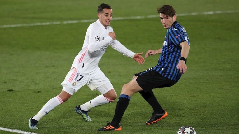 Lucas Vázquez durante un partido con el Real Madrid