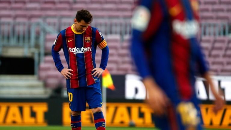 Messi durante el partido entre el Barcelona y el Celta de Vigo