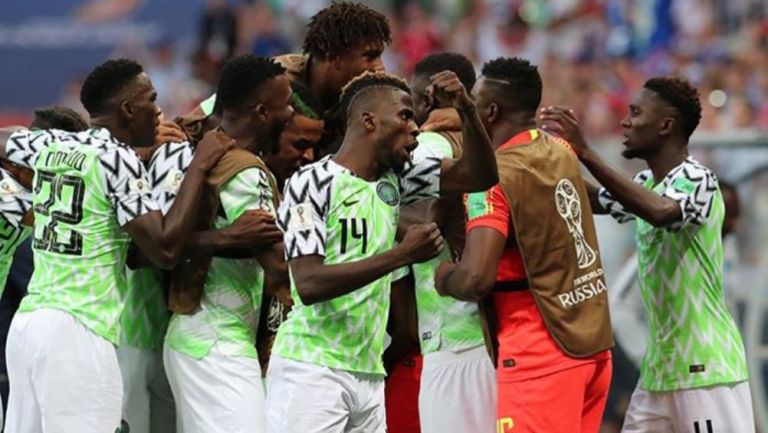 Jugadores de Nigeria durante el Mundial de Rusia 2018