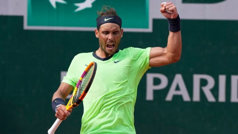 Nadal tras avanzar a los octavos de final de Roland Garros