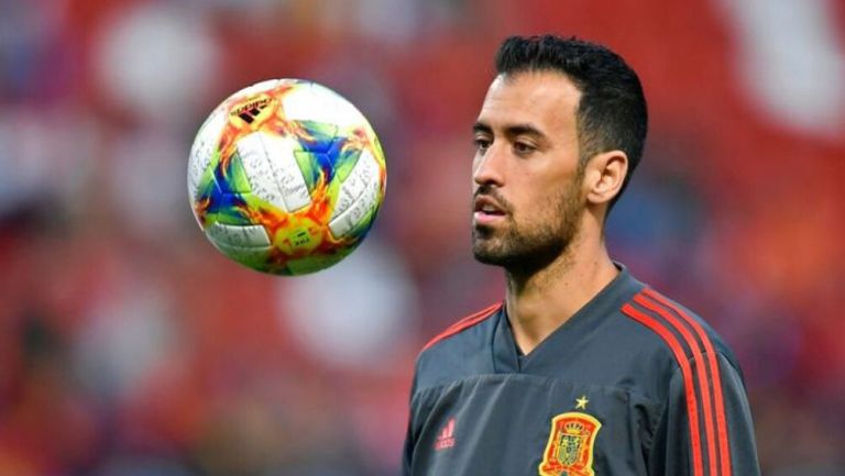 Busquets previo a un partido con España