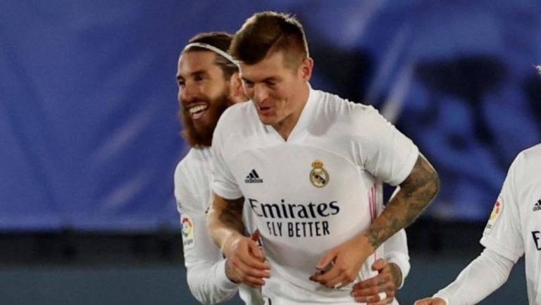 Sergio Ramos y Toni Kroos con el Real Madrid