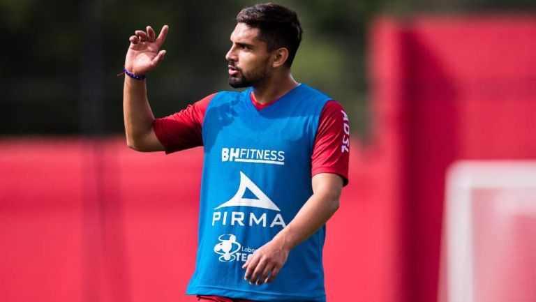 William Mejía en entrenamiento