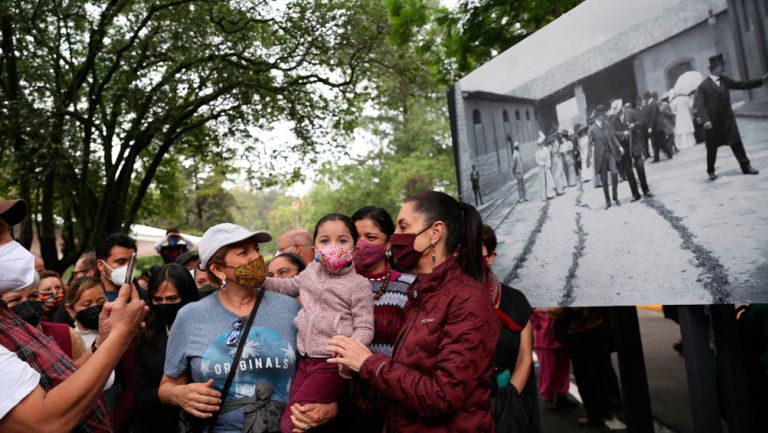 Inauguración de la cuarta sección del Bosque de Chapultepec en la CDMX