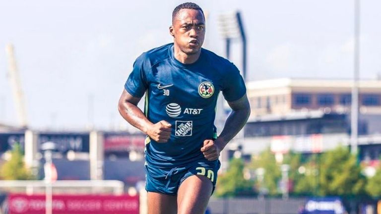 Ibarra, en un entrenamiento de las Águilas