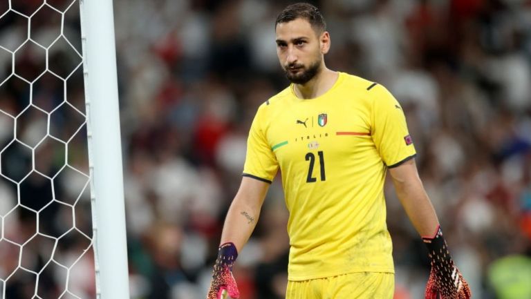 Gianluigi Donnarumma en un partido de la Selección Italiana