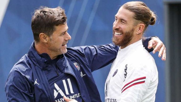 Ramos y Pochettino en presentación