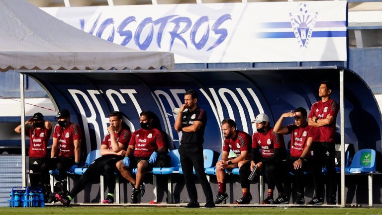 Jaime Lozano durante un partido con el Tri Olímpico