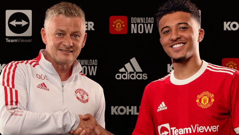 Sancho, presentado con el Manchester United