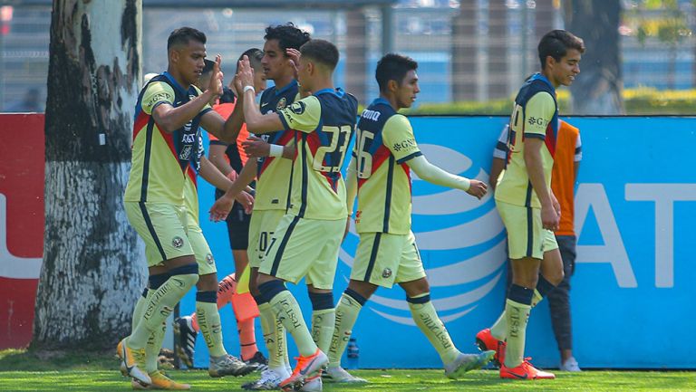 Jugadores de América durante un partido