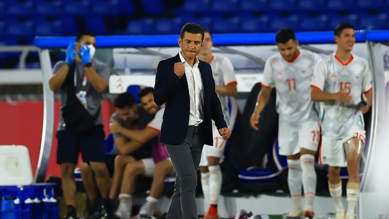 Jaime Lozano durante un partido con el Tri Olímpico