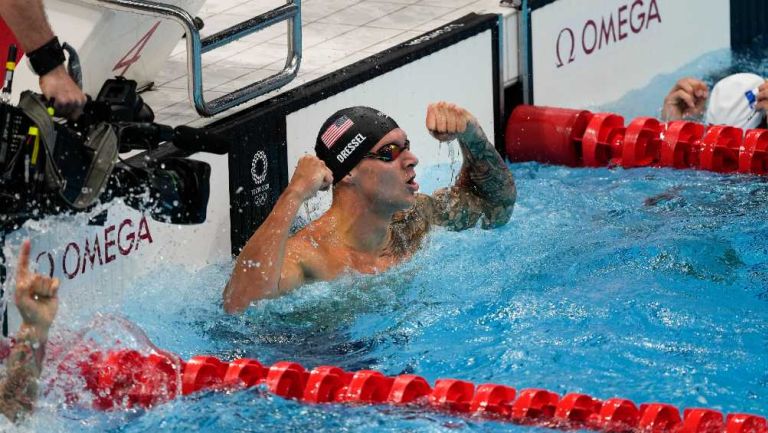 Video: Perro de Caeleb Dressel demuestra sus cualidades de natación