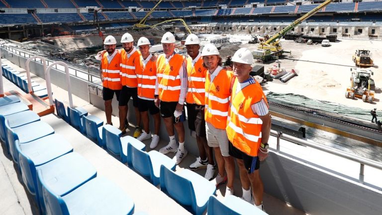 Jugadores merengues en el nuevo Santiago Bernabéu