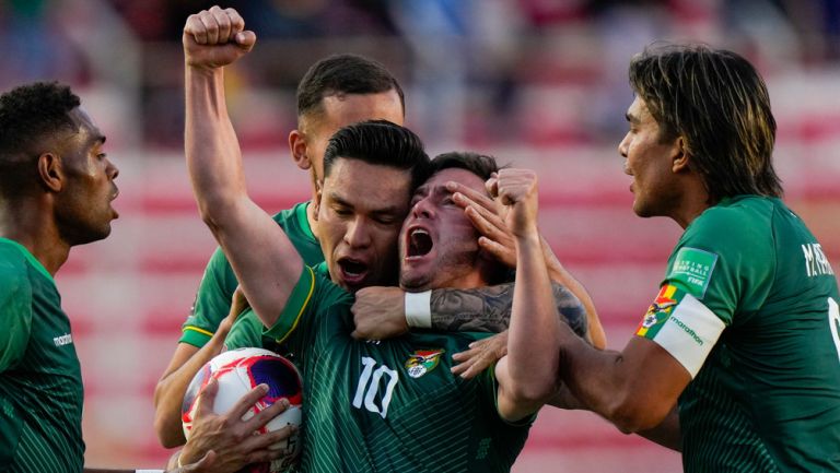 Fernando Saucedo, en festejo de golazo