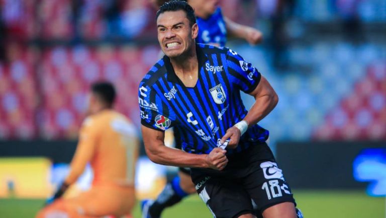 Pablo Barrera celebrando el primer gol del partido