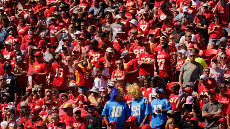 Aficionados de los Chiefs en el Arrowhead Stadium