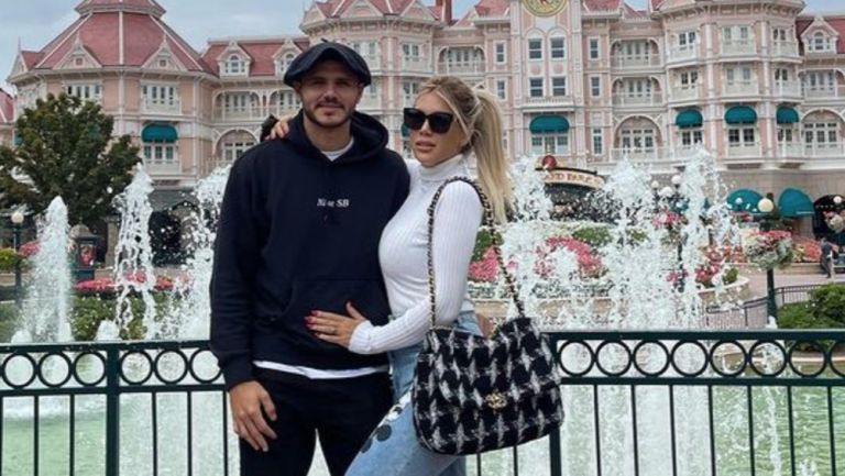 Mauro Icardi junto a Wanda Nara