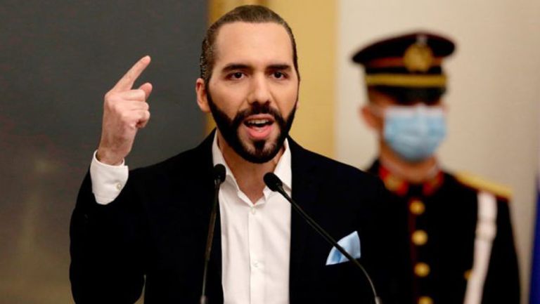 Nayib Bukele, en conferencia de prensa