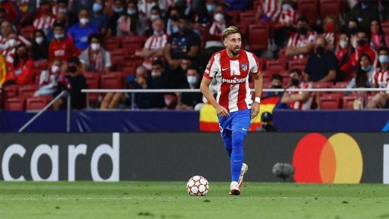 Héctor Herrera en un partido de Atlético de Madrid