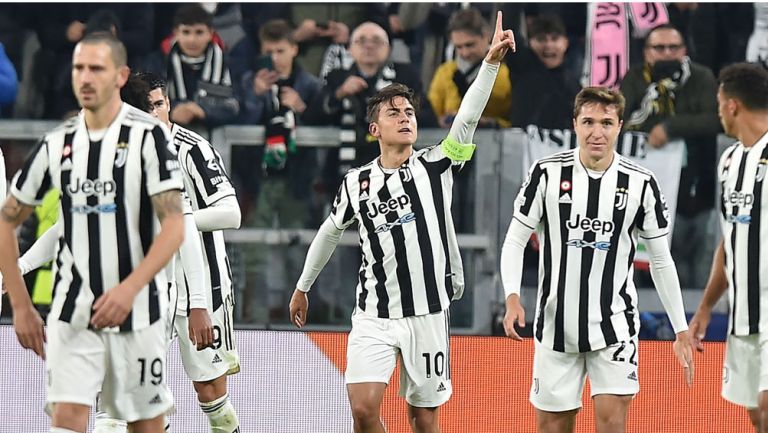 Dybala, en festejo de una anotación