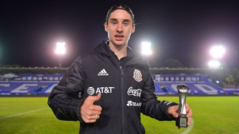 Marcelo Flores tras un partido con la Selección Mexicana Sub 20